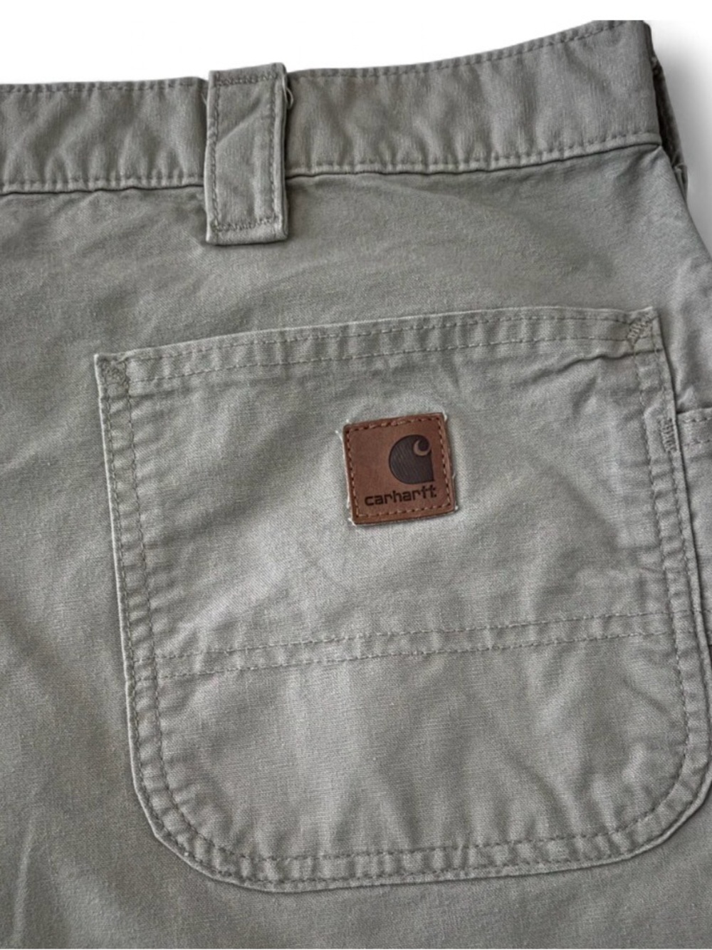 Carhartt Mens Carpenter Work Shorts Sz 42 Relaxed Fit Canvas Utility Rugged Tan